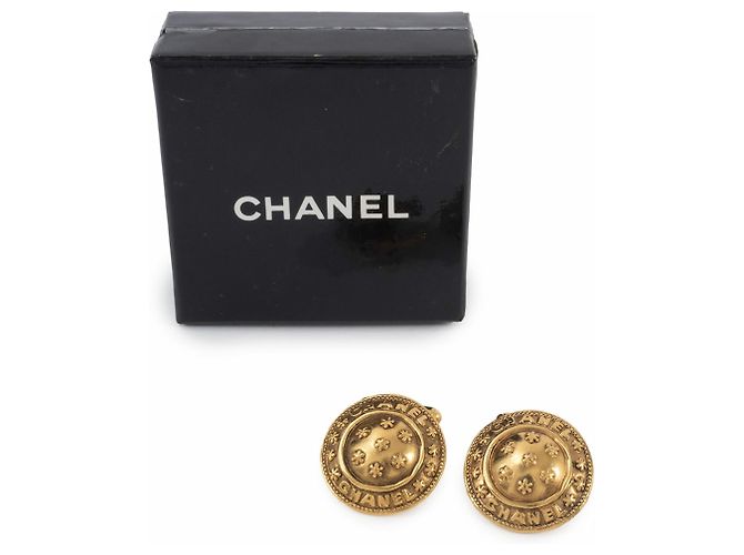 Gemelli da uomo a forma di fiore dorati Chanel D'oro - vista 11