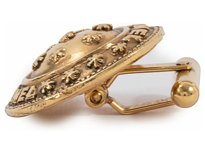 Gemelli da uomo a forma di fiore dorati Chanel D'oro - vista 14