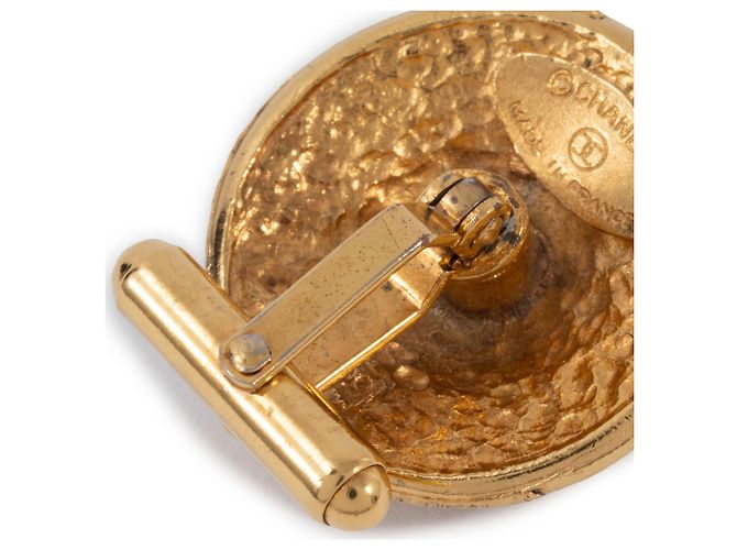 Gemelli da uomo a forma di fiore dorati Chanel D'oro - vista 16