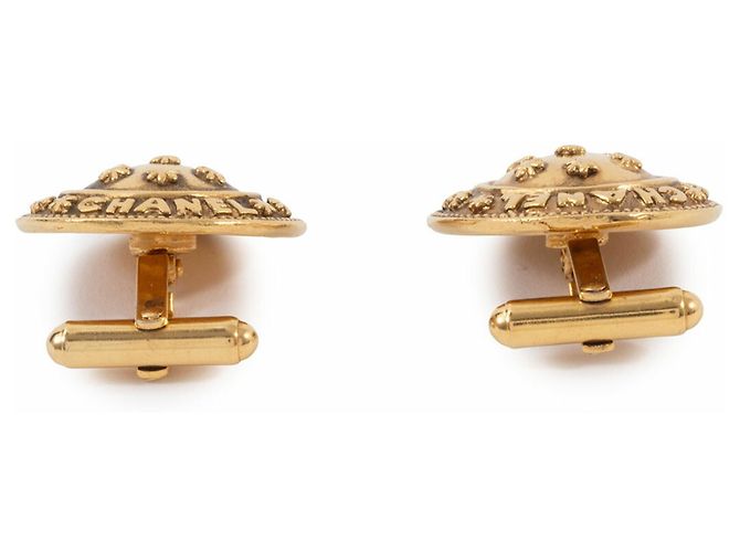 Gemelli da uomo a forma di fiore dorati Chanel D'oro - vista 20