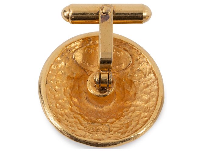 Gemelli da uomo a forma di fiore dorati Chanel D'oro - vista 5