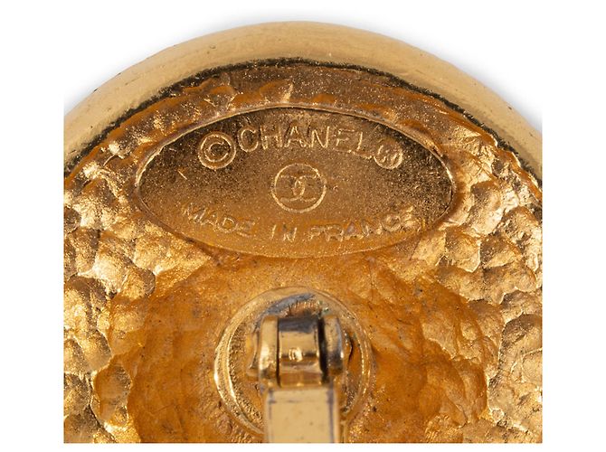 Gemelli da uomo a forma di fiore dorati Chanel D'oro - vista 9