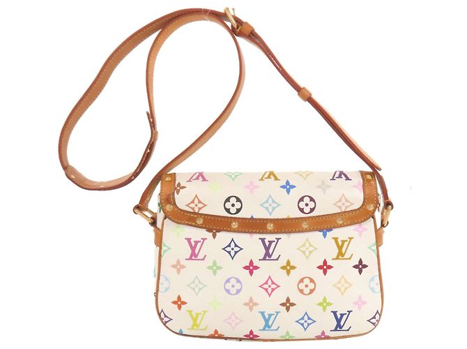 Borsa a Spalla Sologne Louis Vuitton Bianco - vista 2