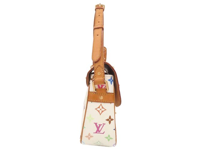 Borsa a Spalla Sologne Louis Vuitton Bianco - vista 3
