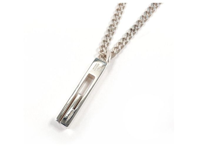 Collar G recortado GUCCI Plata - vista 2