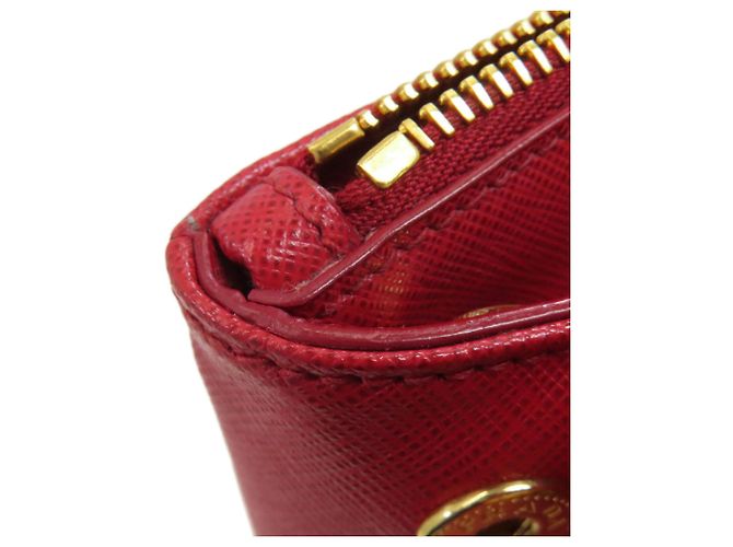 Borsa a mano 2 in 1 in pelle Saffiano Prada Rosso - vista 10
