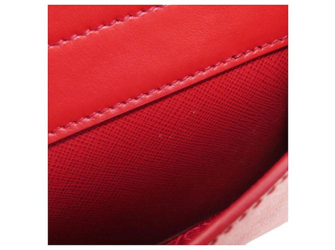Borsa a mano 2 in 1 in pelle Saffiano Prada Rosso - vista 11