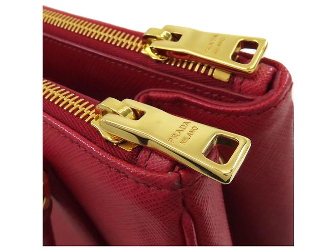 Borsa a mano 2 in 1 in pelle Saffiano Prada Rosso - vista 13