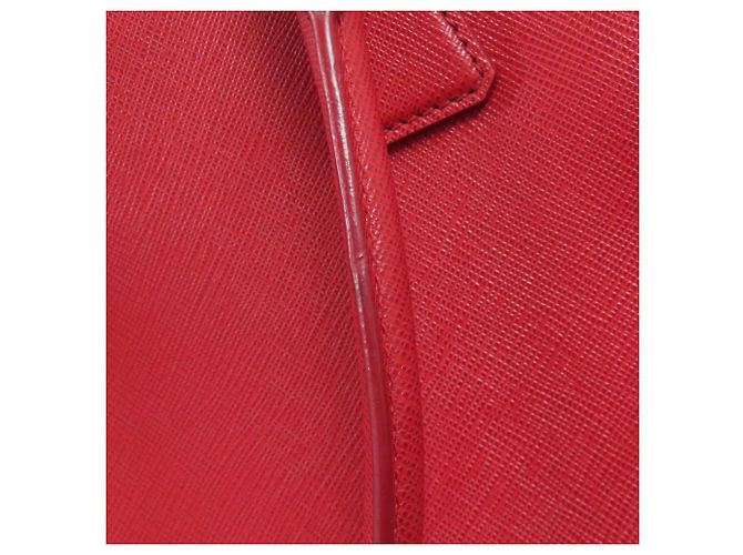 Borsa a mano 2 in 1 in pelle Saffiano Prada Rosso - vista 14