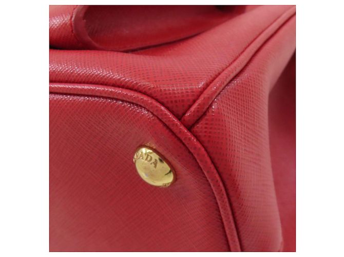 Borsa a mano 2 in 1 in pelle Saffiano Prada Rosso - vista 17