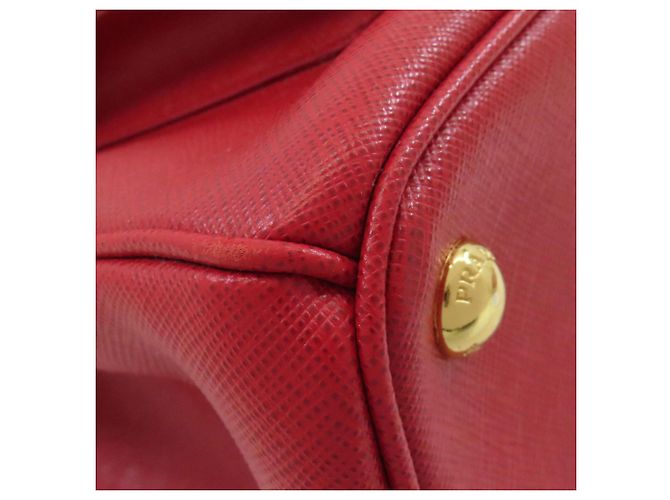 Borsa a mano 2 in 1 in pelle Saffiano Prada Rosso - vista 18