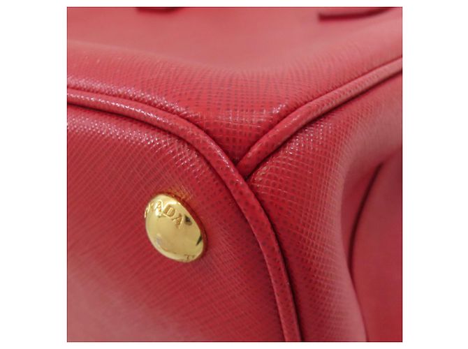 Borsa a mano 2 in 1 in pelle Saffiano Prada Rosso - vista 19