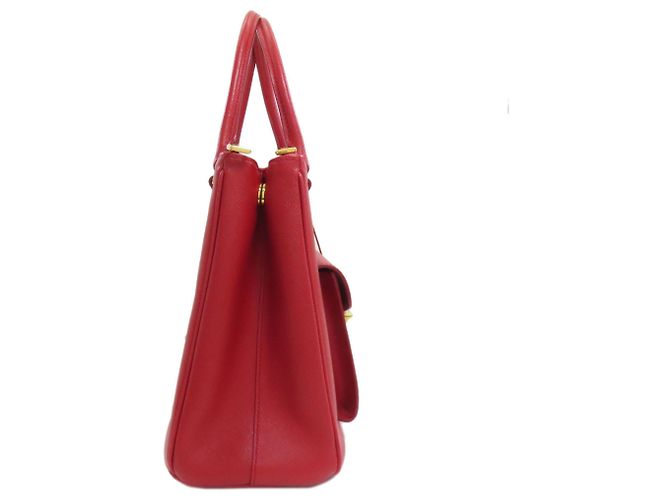 Borsa a mano 2 in 1 in pelle Saffiano Prada Rosso - vista 3