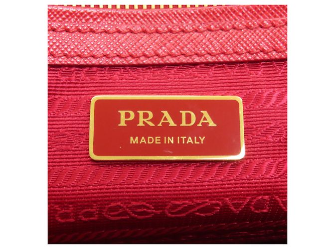 Borsa a mano 2 in 1 in pelle Saffiano Prada Rosso - vista 6