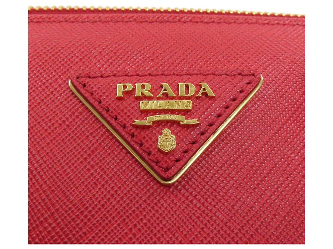 Borsa a mano 2 in 1 in pelle Saffiano Prada Rosso - vista 8