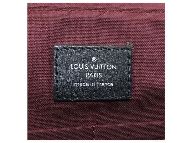 Borsa a Spalla Louis Vuitton M40935 District PM Monogram Macassar Marrone Nero Monogramma - vista 6