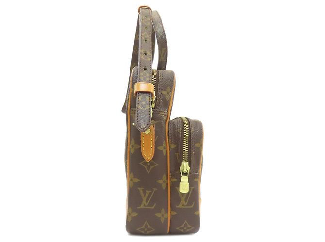 Borsa a Spalla Amazon M45236 di Louis Vuitton Marrone Monogramma - vista 3