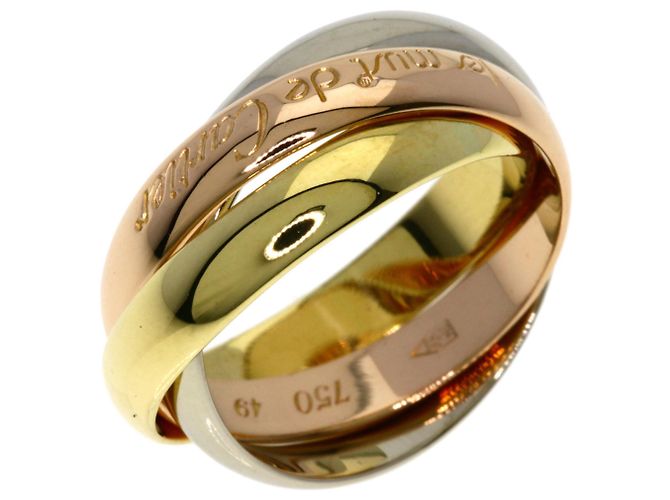 Anello Trinity Cartier in oro giallo 18K D'oro - vista 2