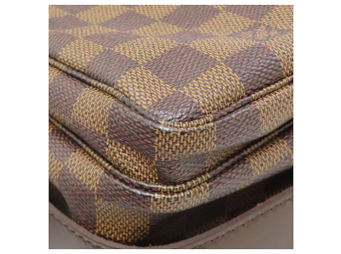 Borsa a Spalla Naviglio N45255 di Louis Vuitton Marrone Damier ebene - vista 19