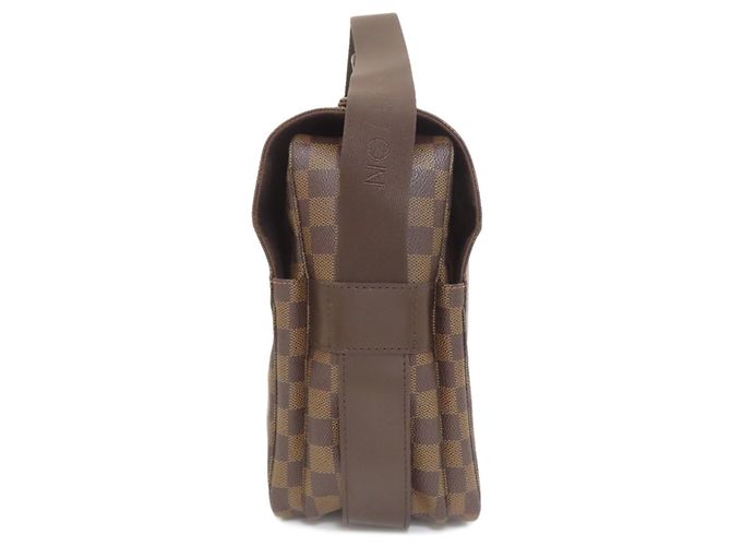 Borsa a Spalla Naviglio N45255 di Louis Vuitton Marrone Damier ebene - vista 3