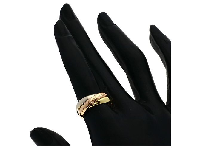 Anello Trinity Cartier in oro giallo e rosa 18K D'oro - vista 4