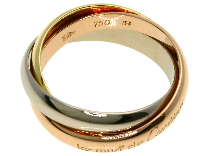 Anello Trinity Cartier in oro giallo 18K D'oro - vista 3
