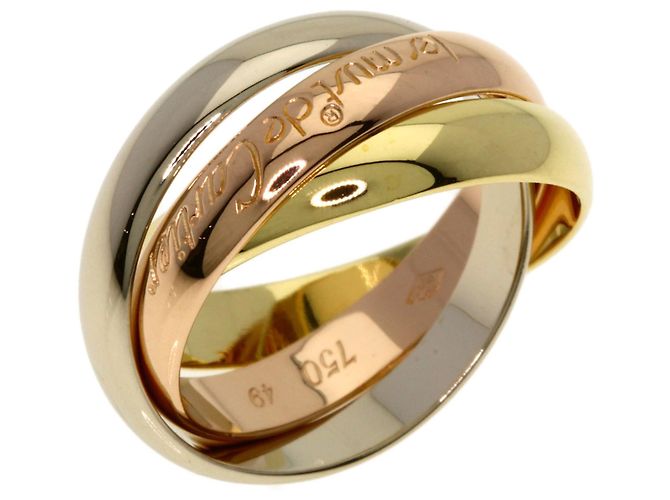 Anello Trinity Cartier in oro giallo 18K D'oro - vista 2
