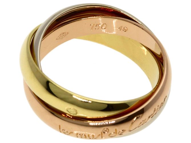 Anello Trinity Cartier in oro giallo 18K D'oro - vista 3