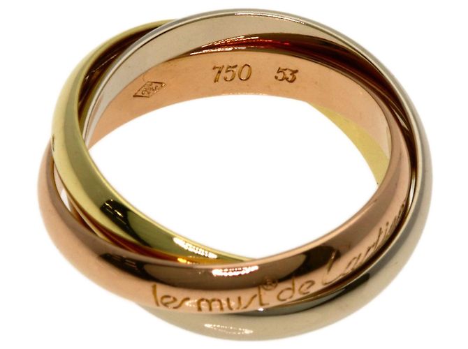 Anello Trinity Cartier in oro giallo 18K D'oro - vista 3