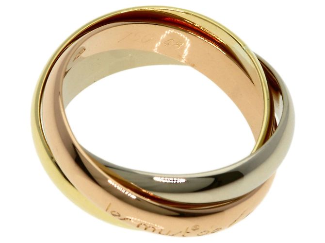Anello Cartier Trinity in oro giallo 18K D'oro - vista 3