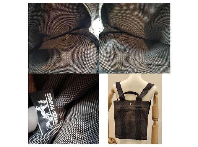 Zaino Herline Sac Ad PM di Hermès Marrone - vista 7