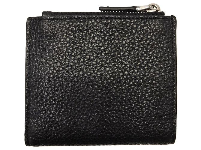 Portafoglio bi-fold Prada in pelle nera Nero - vista 2