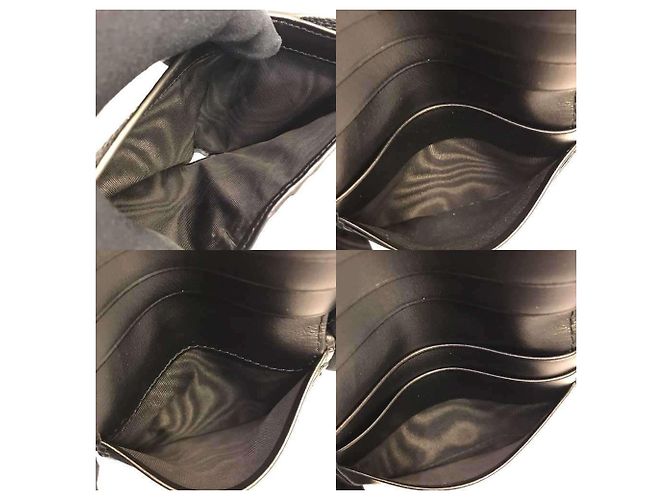 Portafoglio bi-fold Prada in pelle nera Nero - vista 5