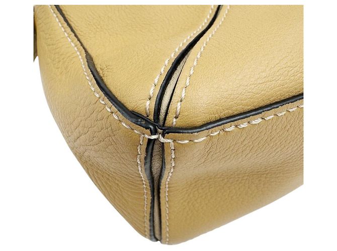 Borsa a spalla Loewe Puzzle Mini in pelle di vitello Beige - vista 9