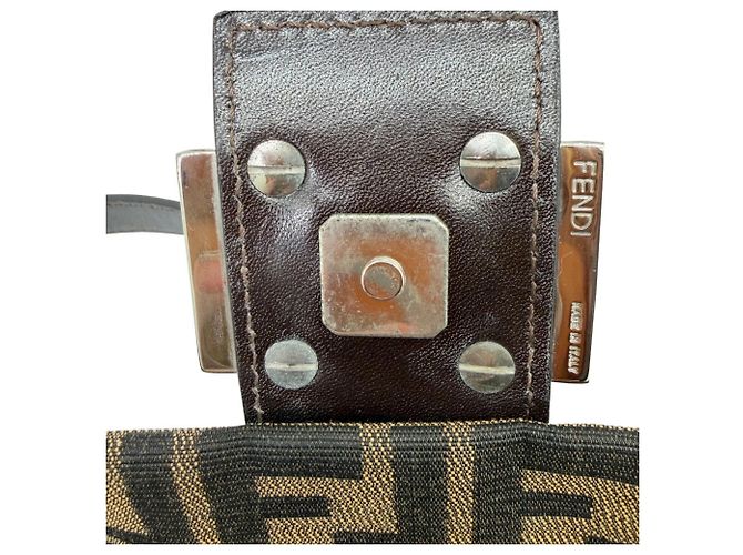Borsa a secchiello Mamma in motivo Zucca di Fendi Marrone - vista 7