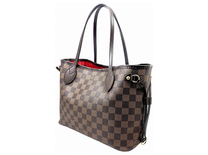 Borsa Tote Louis Vuitton Damier Neverfull PM Marrone - vista 2
