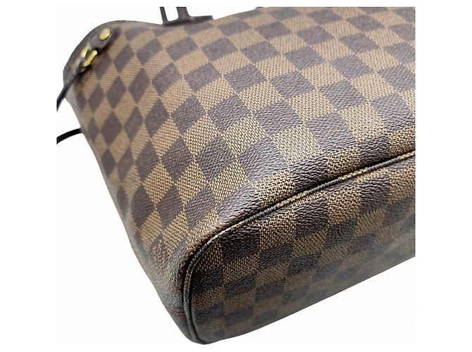 Borsa Tote Louis Vuitton Damier Neverfull PM Marrone - vista 4