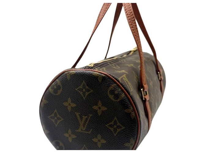 Borsa Louis Vuitton Monogram Papillon 26 Marrone - vista 4