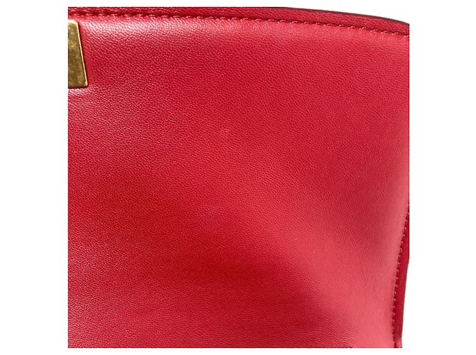 Classic Box Céline Celine Klassische Box Schultertasche Rot - Ansicht 10
