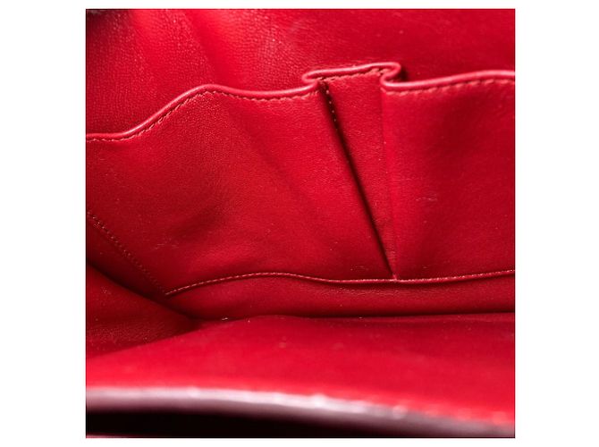 Classic Box Céline Celine Klassische Box Schultertasche Rot - Ansicht 13