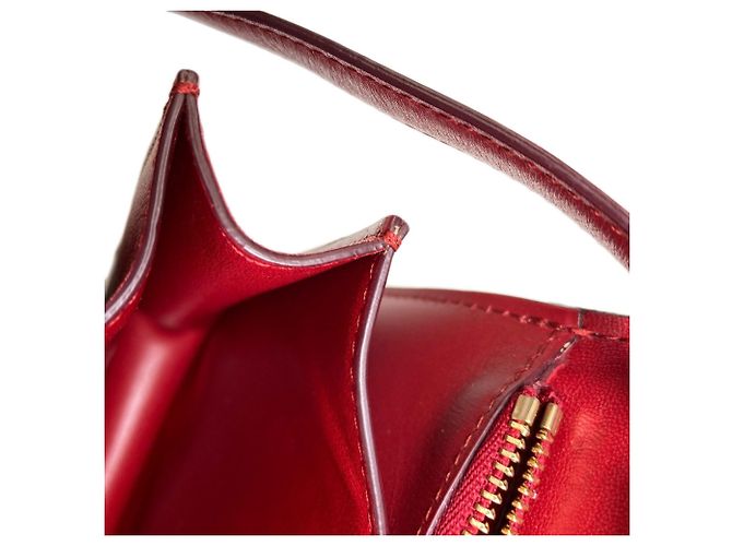 Classic Box Céline Celine Klassische Box Schultertasche Rot - Ansicht 14