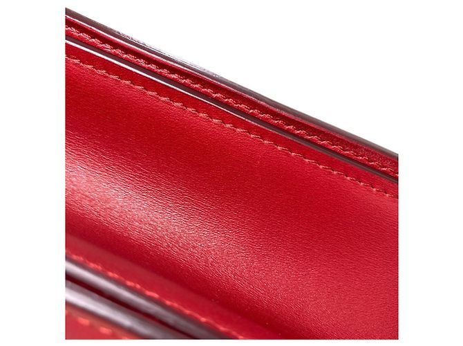Classic Box Céline Celine Klassische Box Schultertasche Rot - Ansicht 19