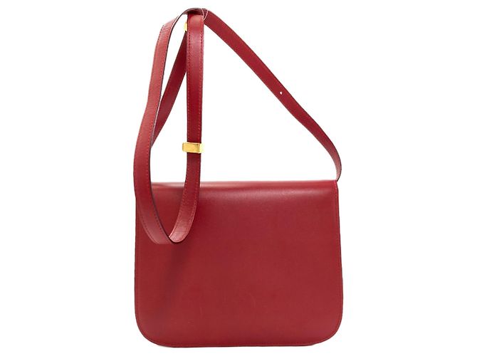 Classic Box Céline Celine Klassische Box Schultertasche Rot - Ansicht 2