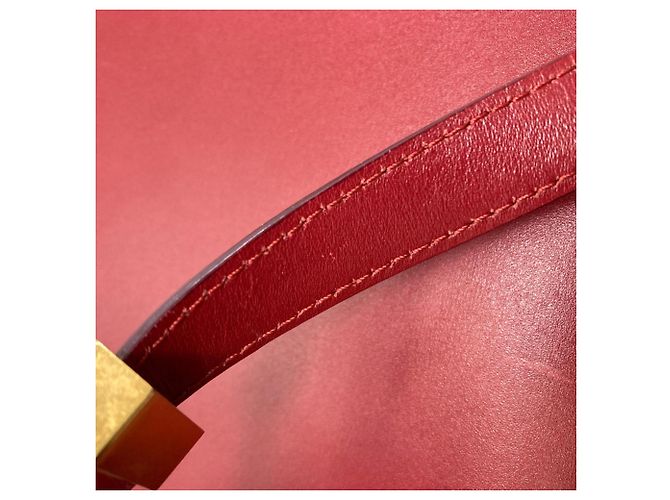 Classic Box Céline Celine Klassische Box Schultertasche Rot - Ansicht 21