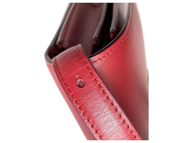 Classic Box Céline Celine Klassische Box Schultertasche Rot - Ansicht 22
