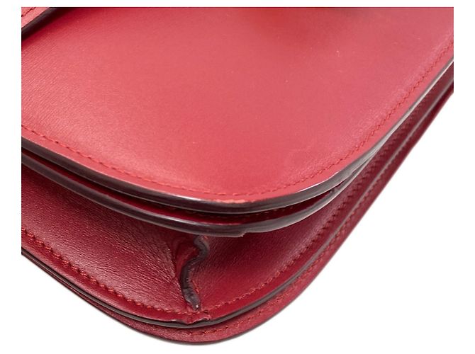Classic Box Céline Celine Klassische Box Schultertasche Rot - Ansicht 24