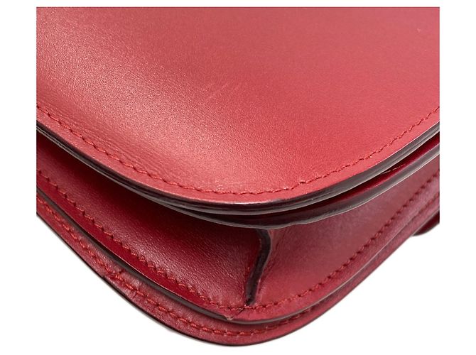 Classic Box Céline Celine Klassische Box Schultertasche Rot - Ansicht 26