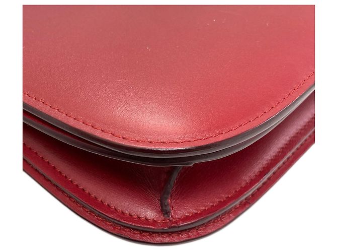 Classic Box Céline Celine Klassische Box Schultertasche Rot - Ansicht 27