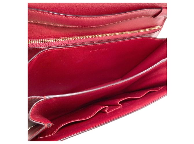 Classic Box Céline Celine Klassische Box Schultertasche Rot - Ansicht 5
