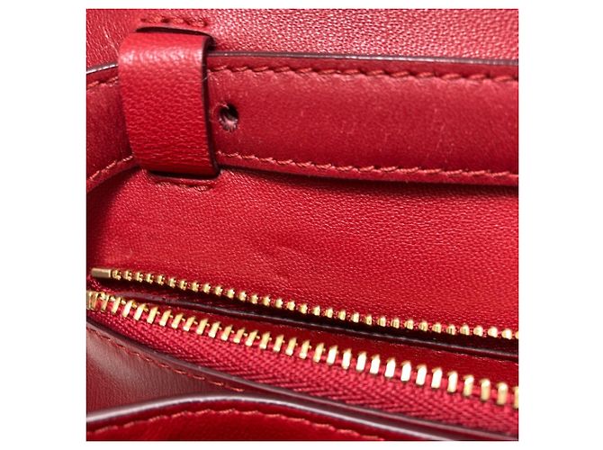 Classic Box Céline Celine Klassische Box Schultertasche Rot - Ansicht 9